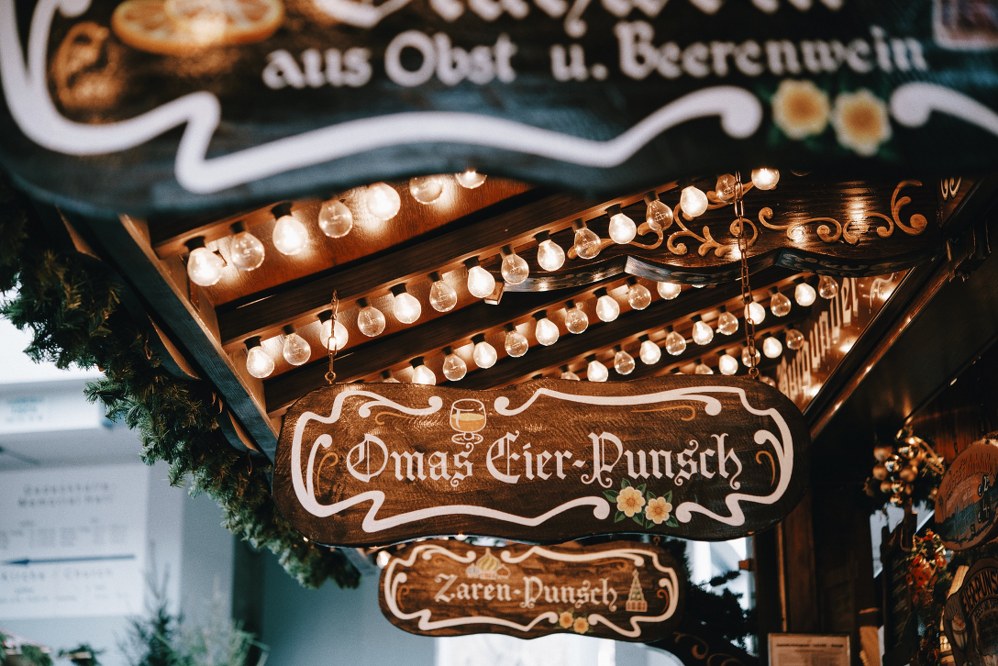 market stall at Christmas market