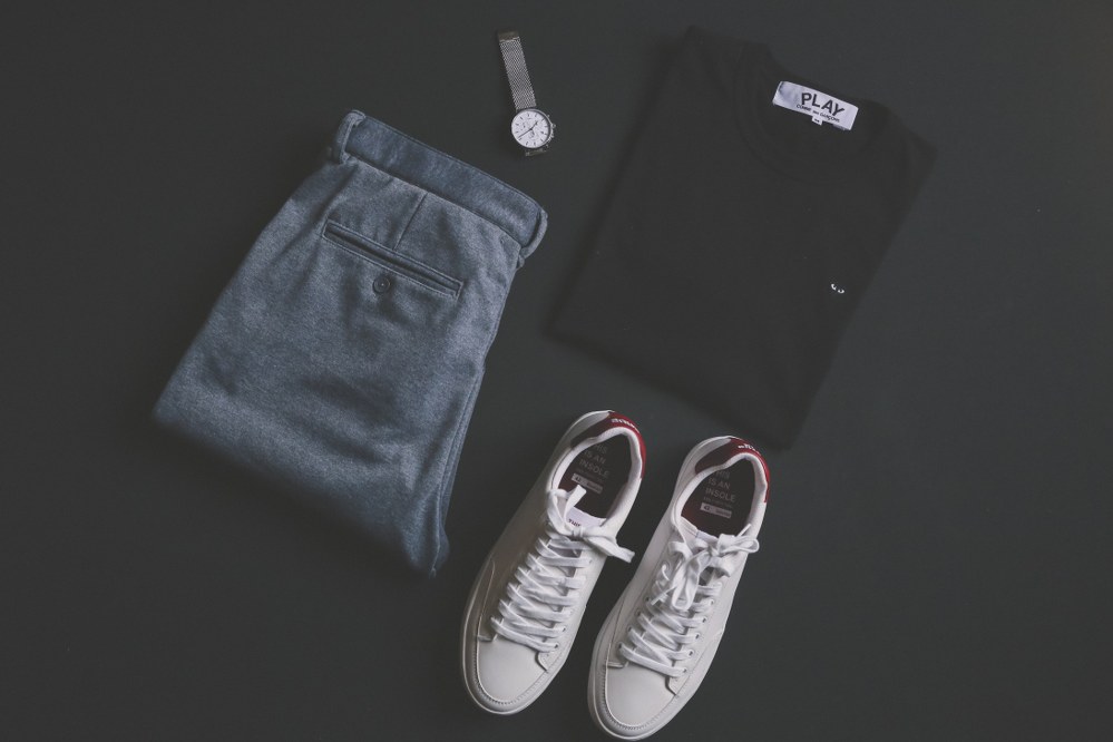 men's summer wardrobe - canvas trainers