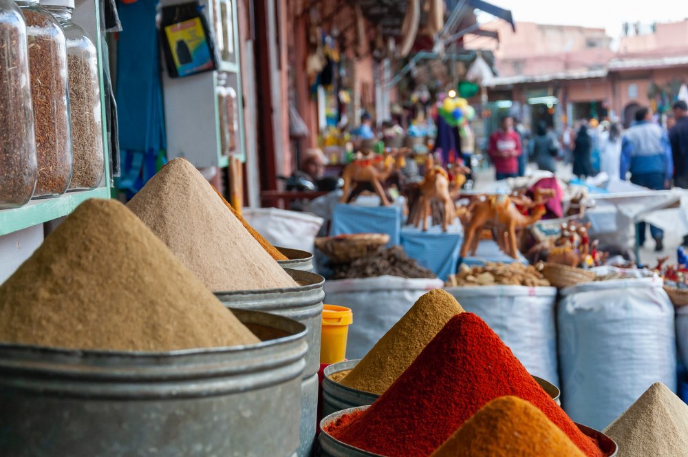 souks in Marrakesh - spice market