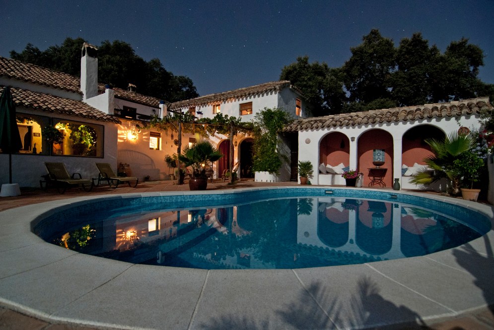 boutique hotel or villa with pool