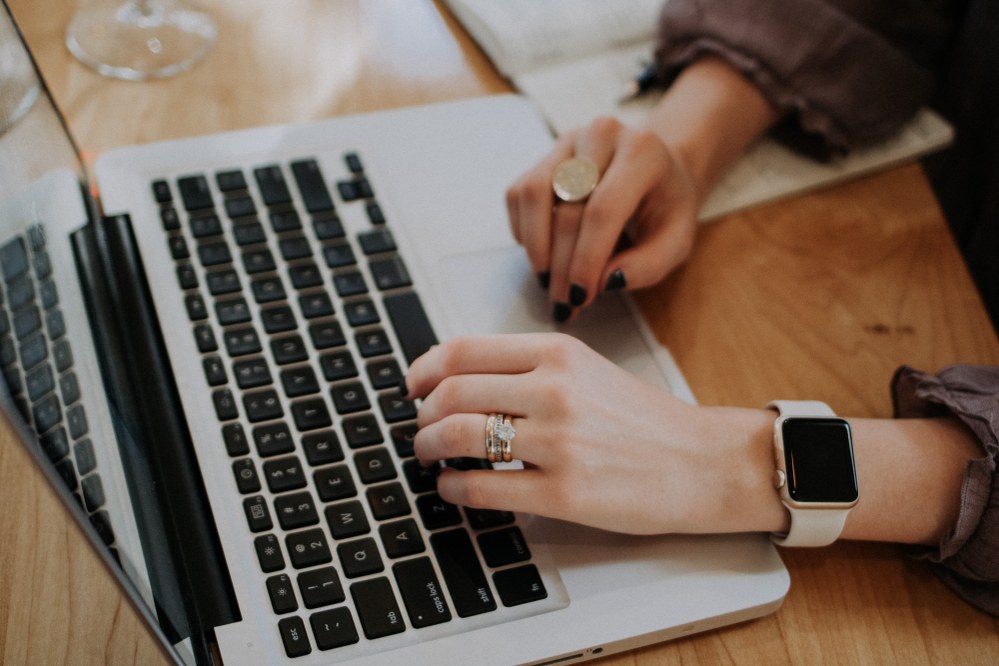 woman at laptop